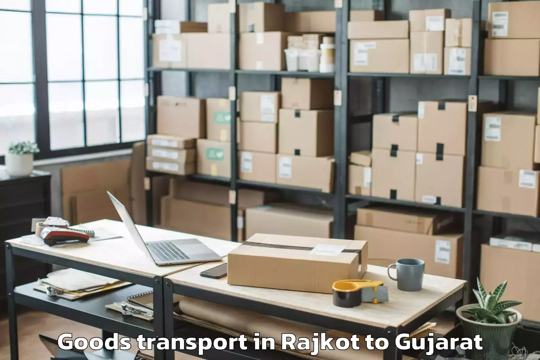 Trusted Rajkot to Swarnim Gujarat Sports Univers Goods Transport